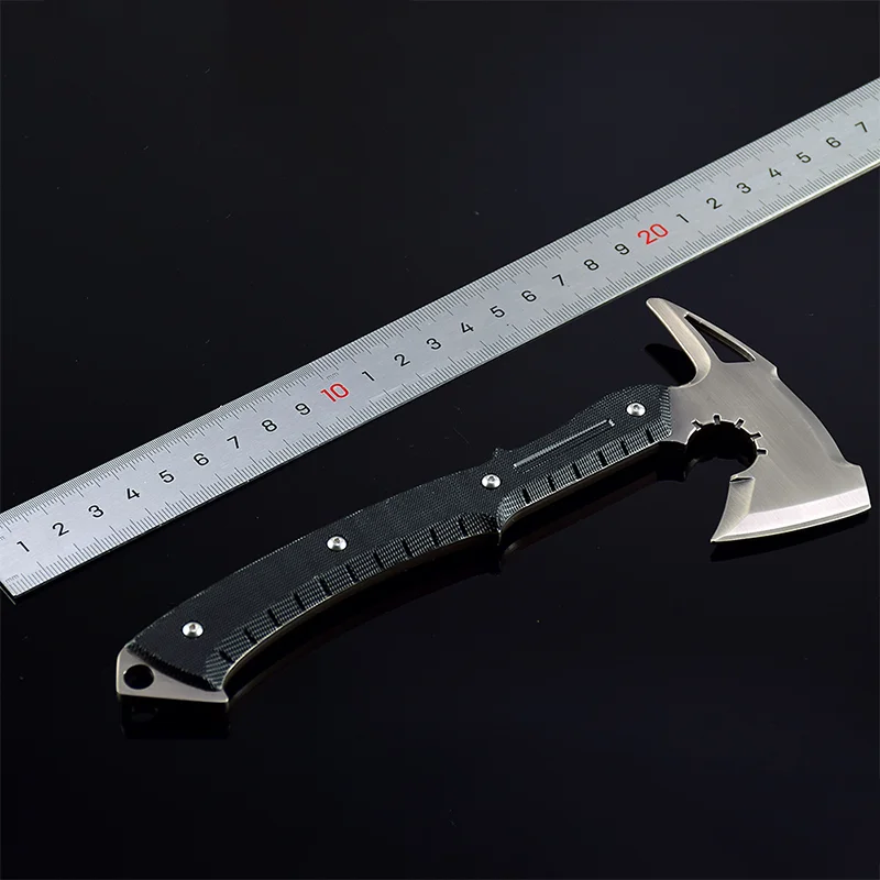 18cm Leon Axe Game Knife Toy Sword Cosplay Props All-metal Crafts Ornament Unsharpened Model Gifts Collections view 3