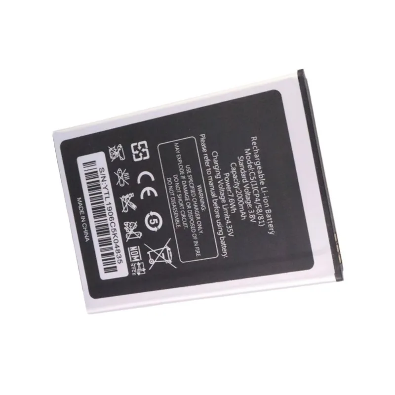 For Oukitel C5 / C5 Pro C5（11CP4/58/81)  Replacement Mobile Phone Battery 3.8V 2000mAh 7.6Wha