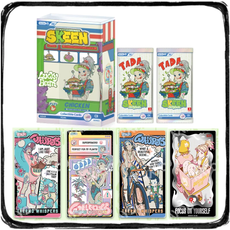 

Original Box SKEEN ZEENCHIN Card Artist Collection Series Lucky Boom First Bullet Card Children's Holiday Birthday Gift Toys