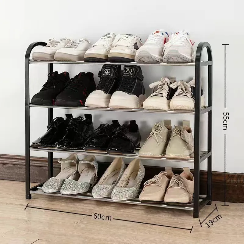 Household Simple Small Shoe Rack, Multifunctional Dust-proof Storage And Assembly Shelf