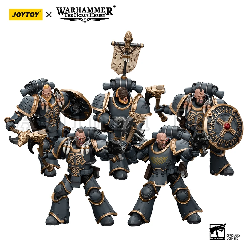 JOYTOY 1/18 Action Figure The Horus Heresy Space Wolves Grey Slayer Pack Anime Military Model