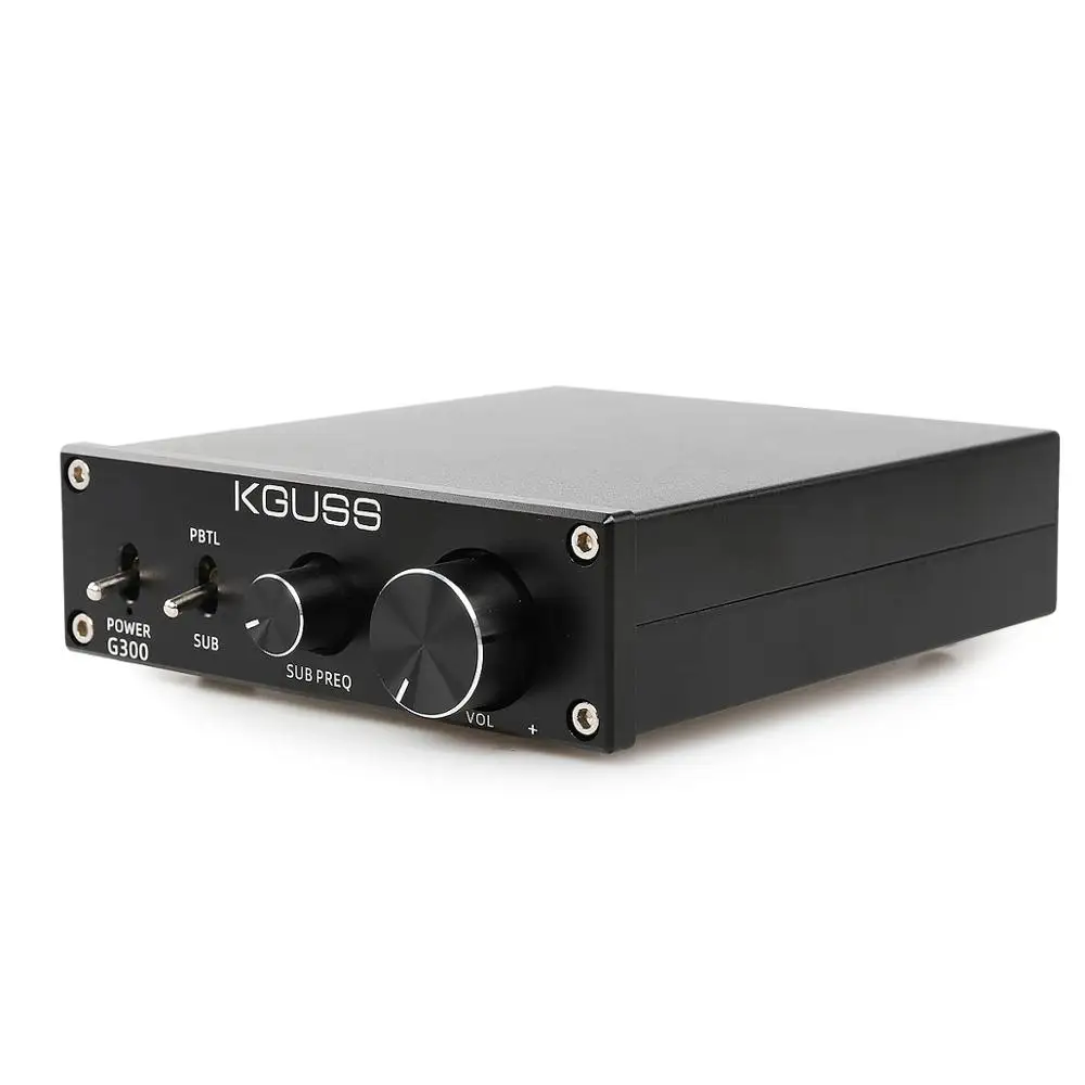 KGUSS G300 HIFI Class D Subwoofer audio Amplifier 300W AMP Bass Treble Adjust