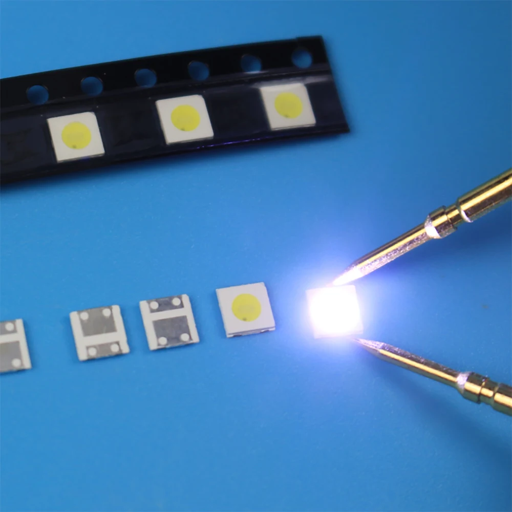 TKDMR 100/50pcs LED Backlight High Power 2W 3030 6V Current 200-250MA Color Temperature 15000-20000kl White TV Application