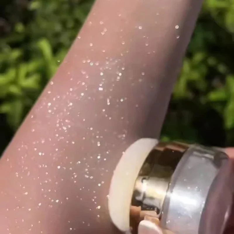 Glitzer-Feen-Highlighter-Puder für Bräute, Hochzeits-Highlighter, Hochglanz-Puder, Körperglitzer, Loses Puder, Funkelndes Party-Make-up – Detail 3