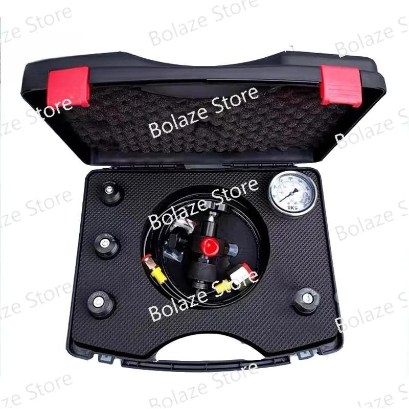 

0-400Bar 6000Psi Pressure Gauge Test Kit Pressure Gauge Kit Hydraulic Accumulator Nitrogen Charging Valve Five Types of Adapters