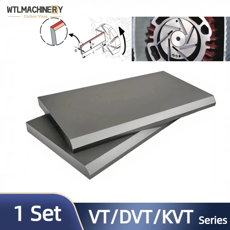 

1 Set DT-VT DVT KDT KVT Series Blade Vane For Vacuum Pump Air Pump (Model-Size-Quantities) unit:mm