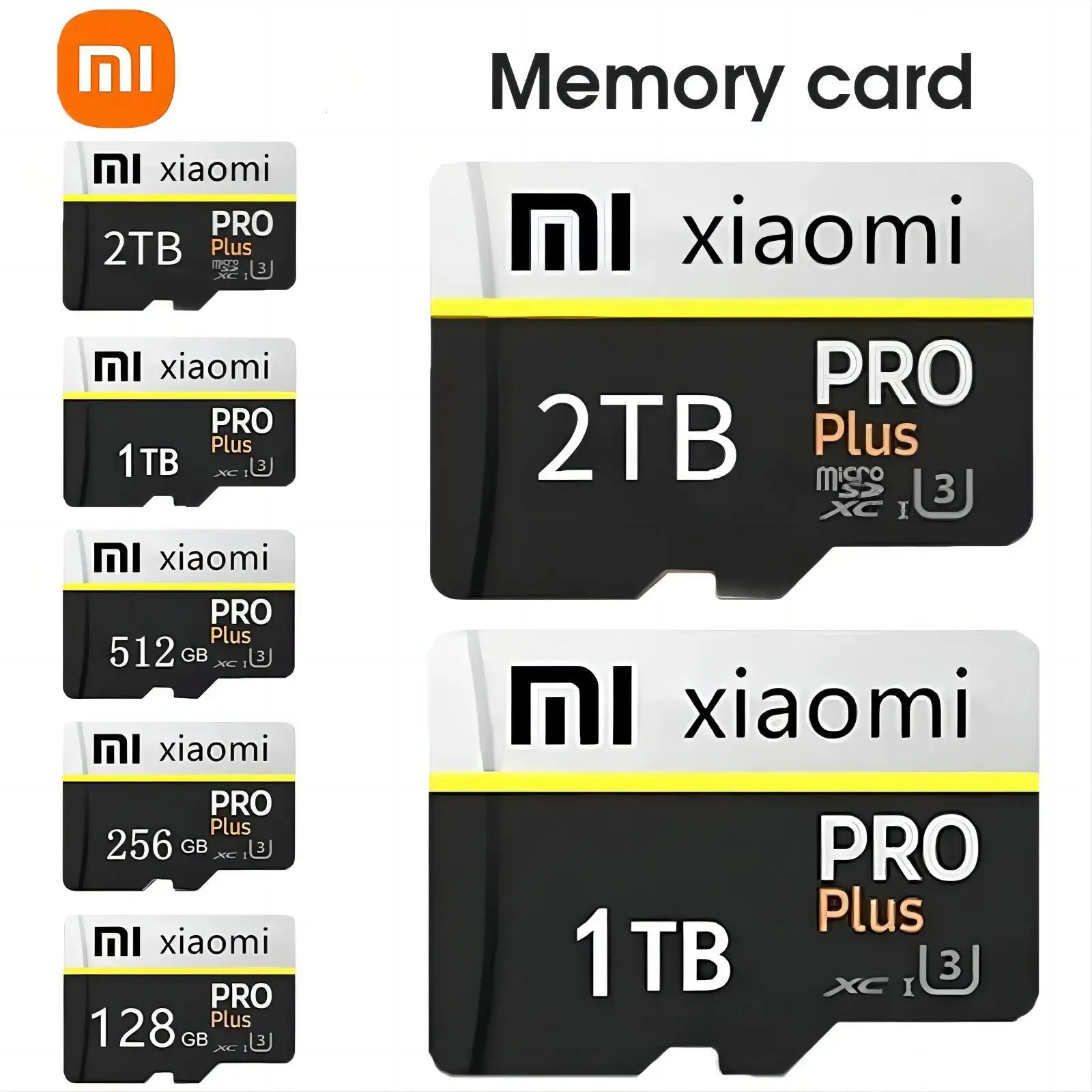 Original Xiaomi SD Card 2TB 1TB Class10 A1 for Surveillance Video MP3 MP4 Mobile Phone Memory Card 512GB U1 TF Card 128GB U3