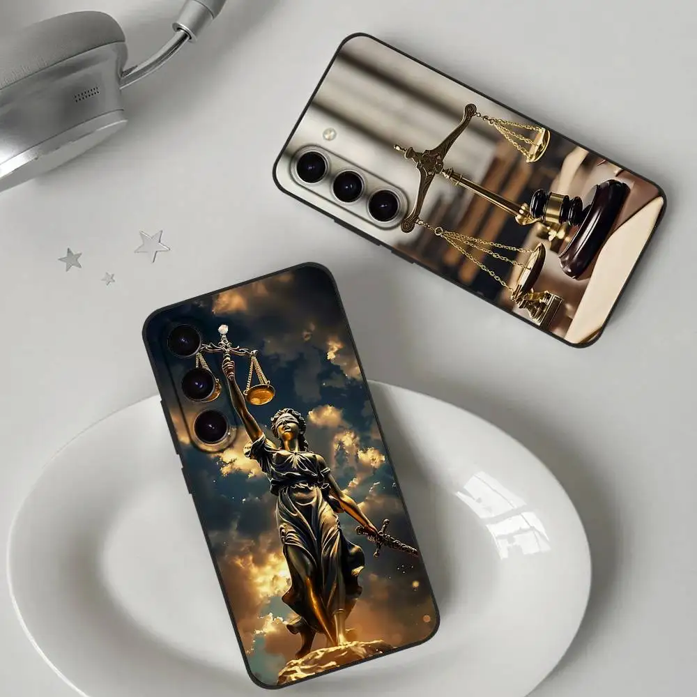 Law Lawyer Judge Justice Phone Case For Samsung Galaxy S21 S22 S23 S24ULTRA S25ULTRA FE Ultra Plus5G A52S S26 Soft Cover