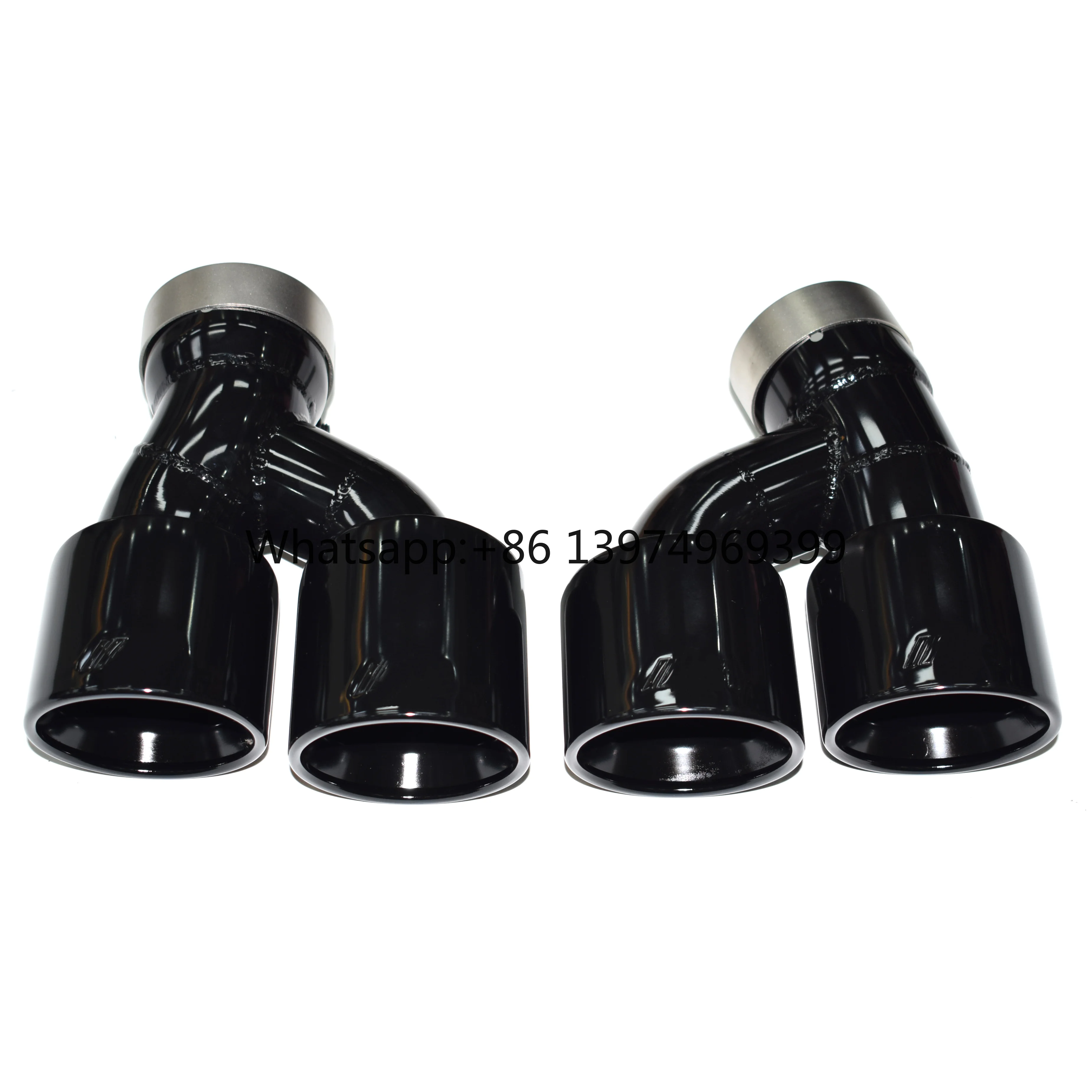For DEX Exhaust Tips for 2018-2023 5 Series G30 G31 525i 530i 540i Upgrade M5 Stainless Steel Exhaust Pipes Muffler Nozzle