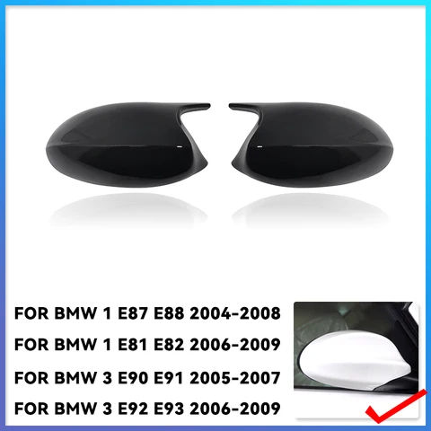 2xMirror Cover E90 Автомобильная боковая дверь, крышка бокового зеркала заднего вида для BMW E90 E91 2005-2007 E92 E93 2006-2...