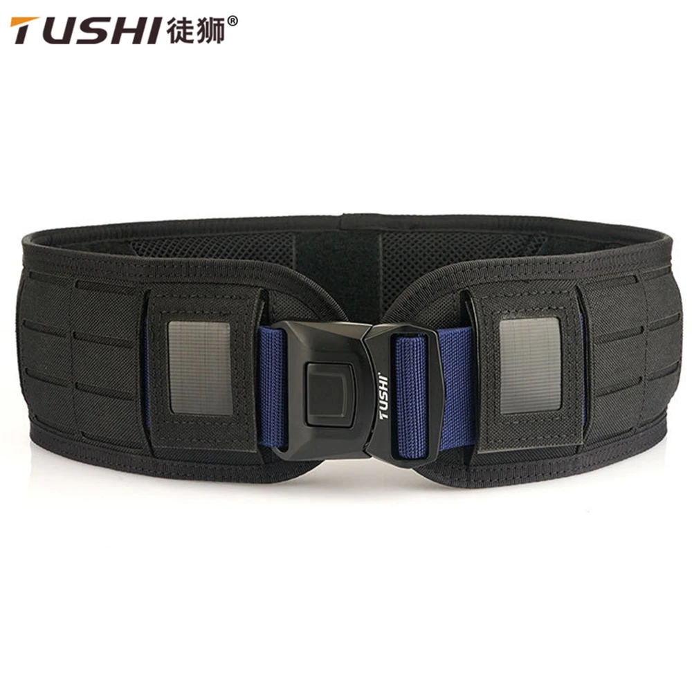 TUSHI Tactical Padded Belt Airsoft Molle Airsoft Belts CS Combat Duty Paintball Waist Belt War Game Hunting Accessories