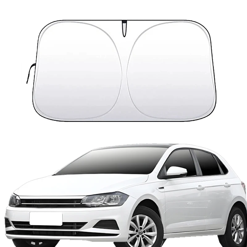 

Folding Car Window Sunshade Cover Sun Shade Windshield Visor Protector Windscreen For Volkswagen Polo MK4 9N 9N3 2002-2009