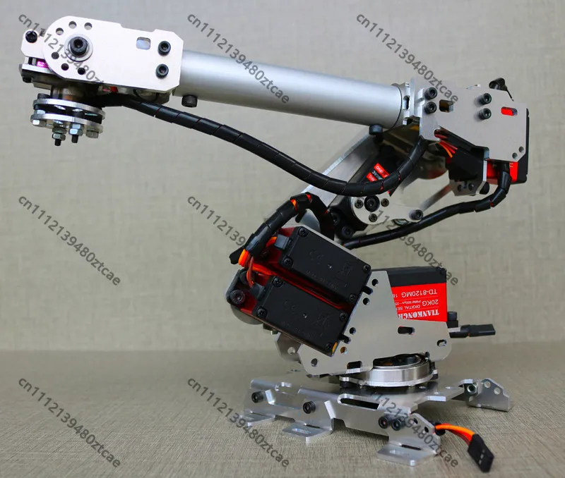 Open Source DIY 6 DOF Six Axis Robotic Arm Kit 201 Control Module Multi Freedom Industrial Educational Robot Scale Model