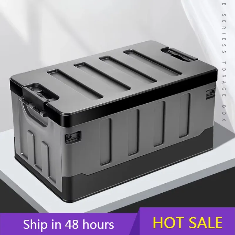 

POWER LEAP 60L Outdoor Camping Storage Box Multifunctional Classic Foldable Storage Bins Easy Installation PP Plastic