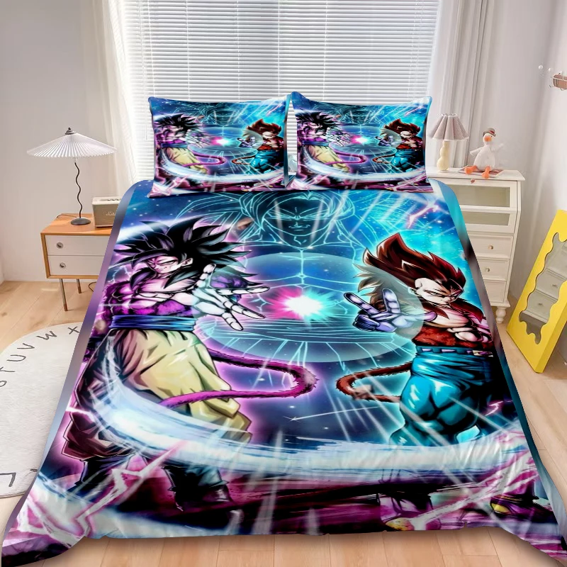 

Комплект пододеяльников Dragon Ball Son Goku, комплект постельного белья с героями мультфильмов, пододеяльник для детей, подростков, декор для спальни