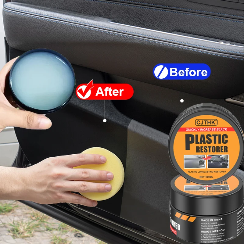 Auto-Kunststoff-Restaurator „Back To Black Gloss“ – Wachsbeschichtungsmittel zur Erneuerung von Autoinnenräumen, Leder und Verkleidungen – Auto-Politur und Reparaturbeschichtung