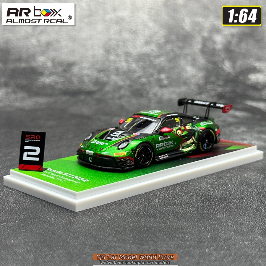 AR BOX Diecast Modell 1/64 Porsche 911 GT3 R 2026 GT Automodell Sammlerstück – Detail 3
