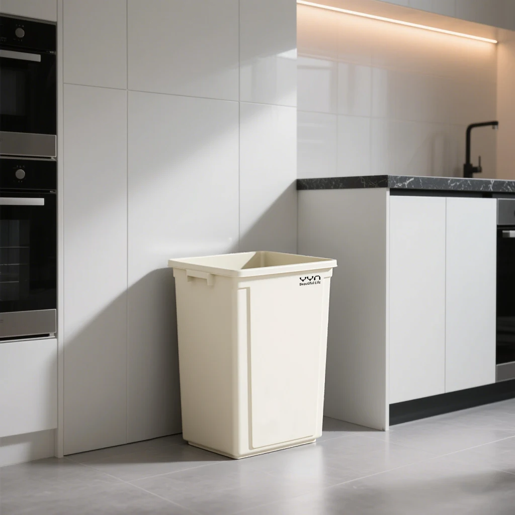 

Thiened Большая емкость для кухни, гостиной, ресторана, квадратная трасса с крышкой, гигиенический буре для домашнего использования, коммерческого использования