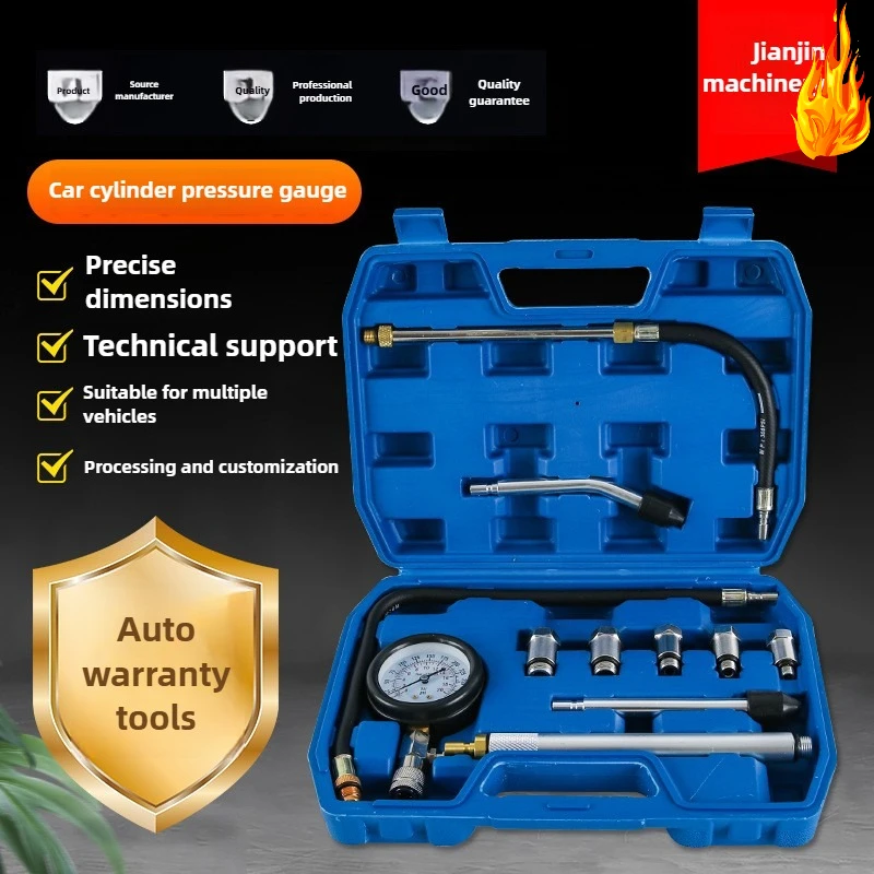 

Engine Compression Tester Kit 0-300PSI, 14pcs Adapters for Car Motorcycle Petrol Diesel Engine Diagnostic Tool