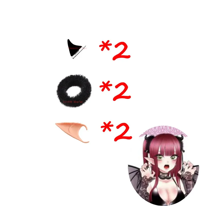 DY20Anime My Dress Up Darling Marin Kitagawa Rizu Kyun Cosplay Costume Wig My Dress Up Darling Red Kitagawa Marin Devil Cosplay