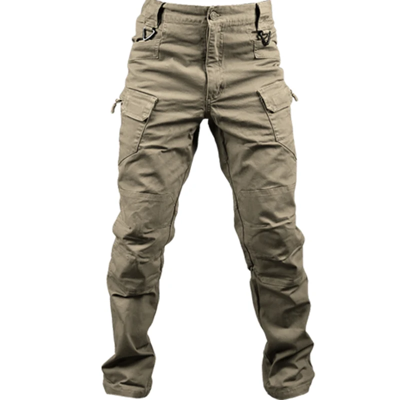 

100% Stretch Cotton Military Tactical Pants Men Outdoor Hiking Camping Trousers Male Casual Many Pockets Goth Cargo Pants