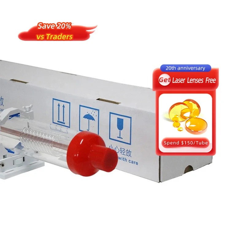 

Cheap Price Yongli CO2 Laser Tubes 30W-500W Customizable For Cutting Machine Get Laser Lenses Free