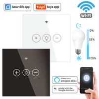 Tuya WiFi Smart Dimmer Switch Light Wireless Touch Dimming Wall Control LED Remote ON/Off EU 220V Work with Alexa Google Home