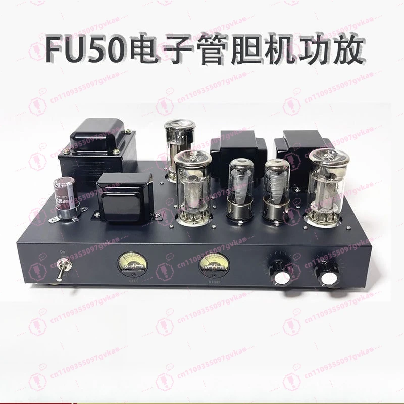 50 High Power 300B Vacuum Tube Amplifier Kit Handmade Point-to-Point Welding Dual VU Meter HiFi Class A Audio Amp