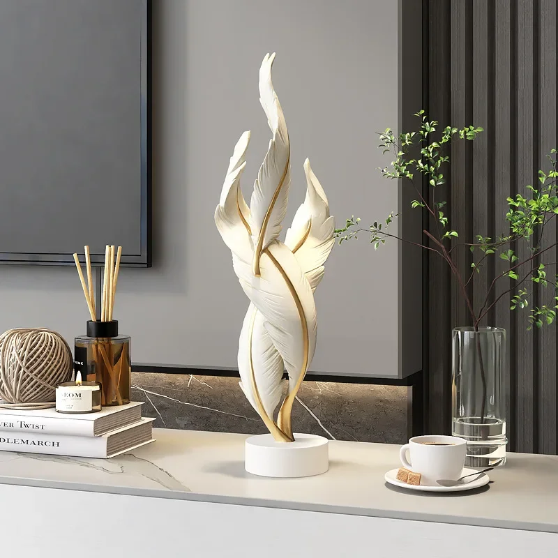 

Creative Feather Art Decoration Office Living Room Entrance Wine Cabinet Decoration Room Decoration