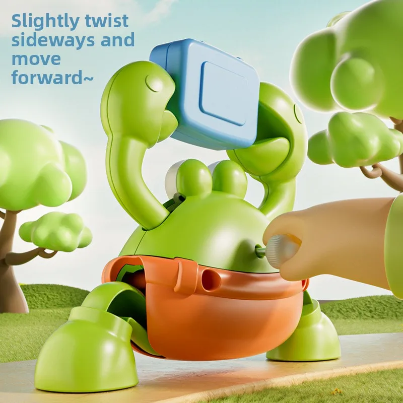 Mainan Anak-Anak Berbentuk Kamera Kepiting yang Lucu dan Berputar, Mainan Anak-Anak yang Diatur dengan Jarum Jam