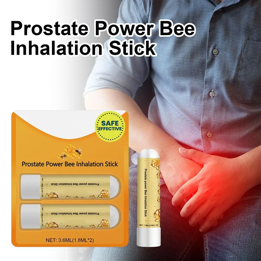 Man Natural Nasal Stick Inhalation Stick Prostate Wellness Bee Inhaler Prostate Health Male Nasal Nose Inhaler Spray