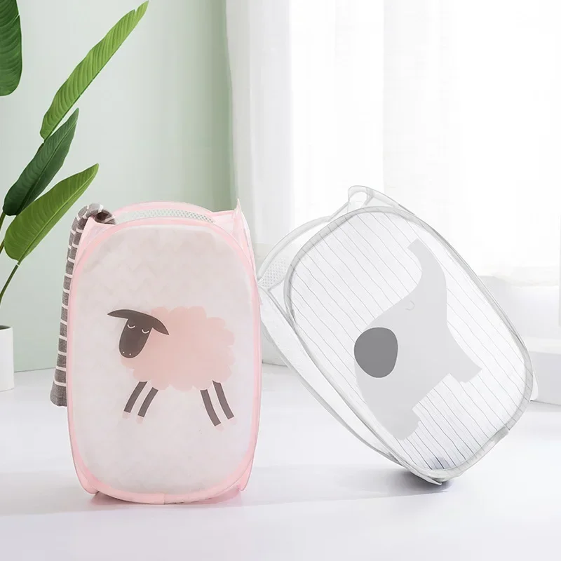 Schmutziger Wäsche korb faltbare Kleidung Aufbewahrung körbe Mesh Wasch kleidung Babys pielzeug Lagerung Home Organizer
