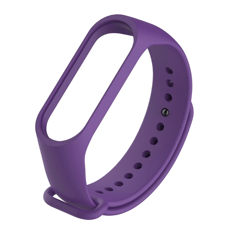 Bracelet de rechange en silicone pour Mi Band 3 et 4, durable, résistant à la transpiration, réglable, bracelets de montre intelligents