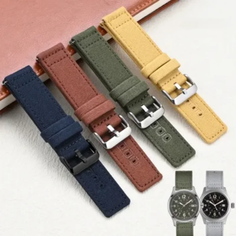 

18mm 19mm 20mm 22mm 24mm Quick Release Canvas Watch Strap Sport Nylon Watch Band for Universal Watch Bracelet Accessories