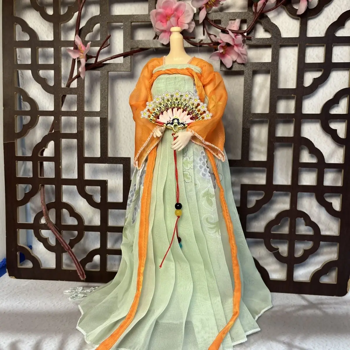 1/6 vestiti per bambole vestito per 30 cm bambola Bjd stile antico Hanfu Set vestire ragazza giocattolo casa da gioco accessori per bambole di moda, nessuna bambola