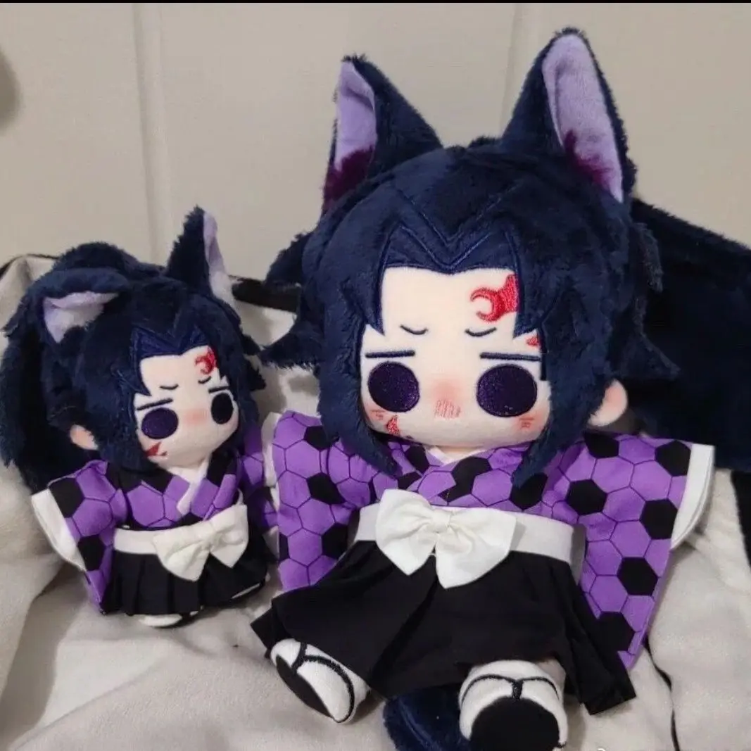 20cm Tsugikuni Michikatsu Cotton Dolls Toys for Children Adults Anime Demon-Slayer Kokushibo Collectible Gift Cute Plush Puppets