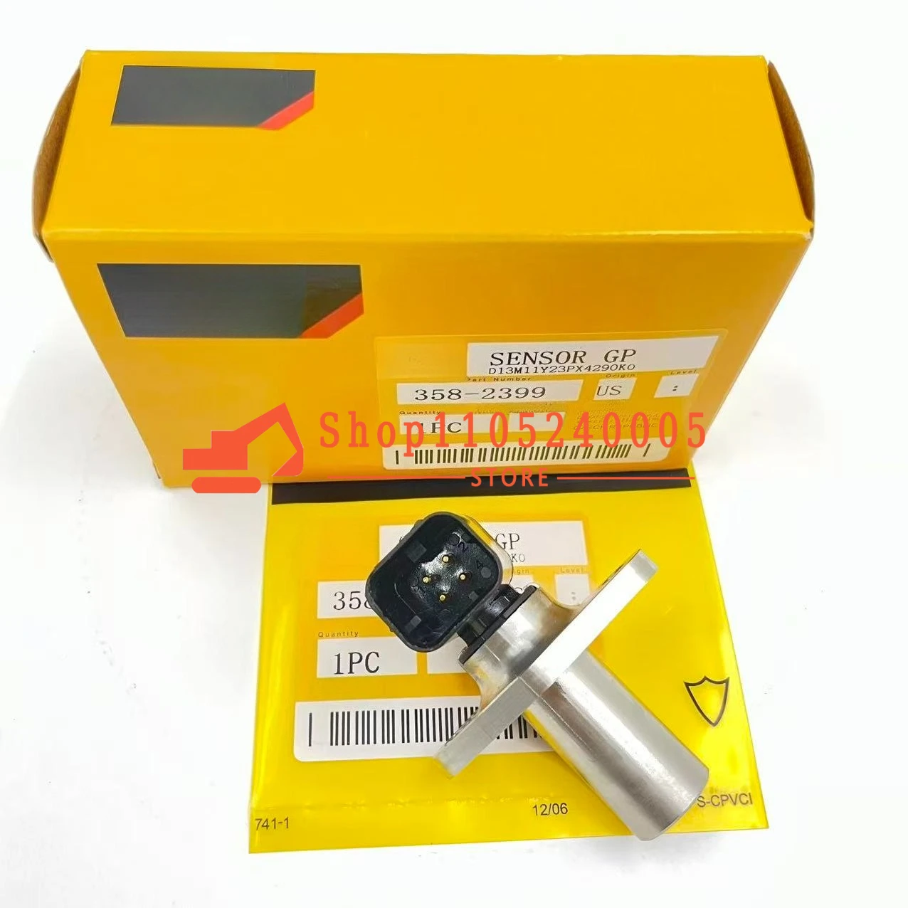 Speed Sensor 358-2399 Suitable for Road Compaction Machine CS56B CS68B CS74B CS78B