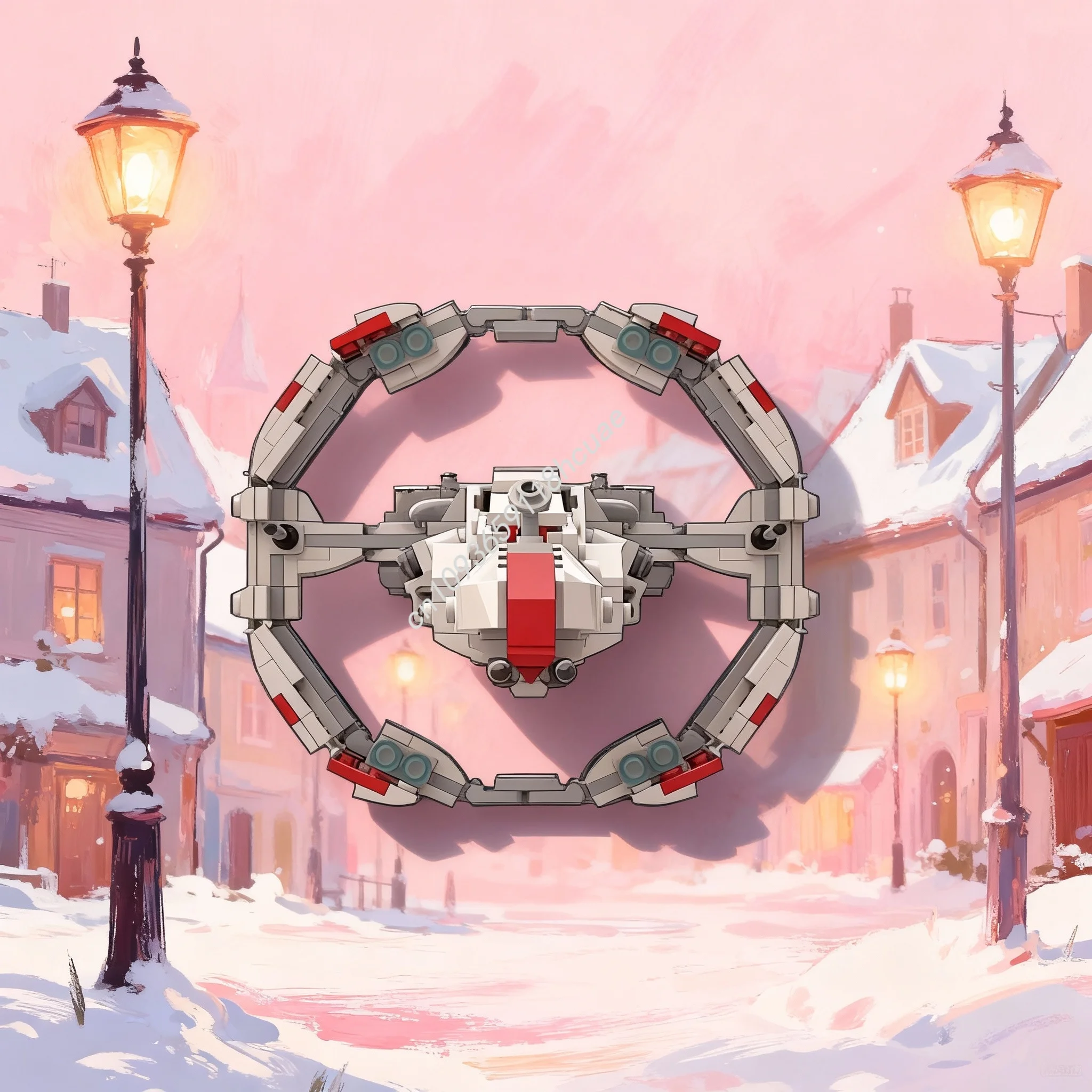 

615 деталей MOC EVE Online: Модель космического корабля «Стратиос», конструктор, развивающая игрушка, идея для подарка на Рождество