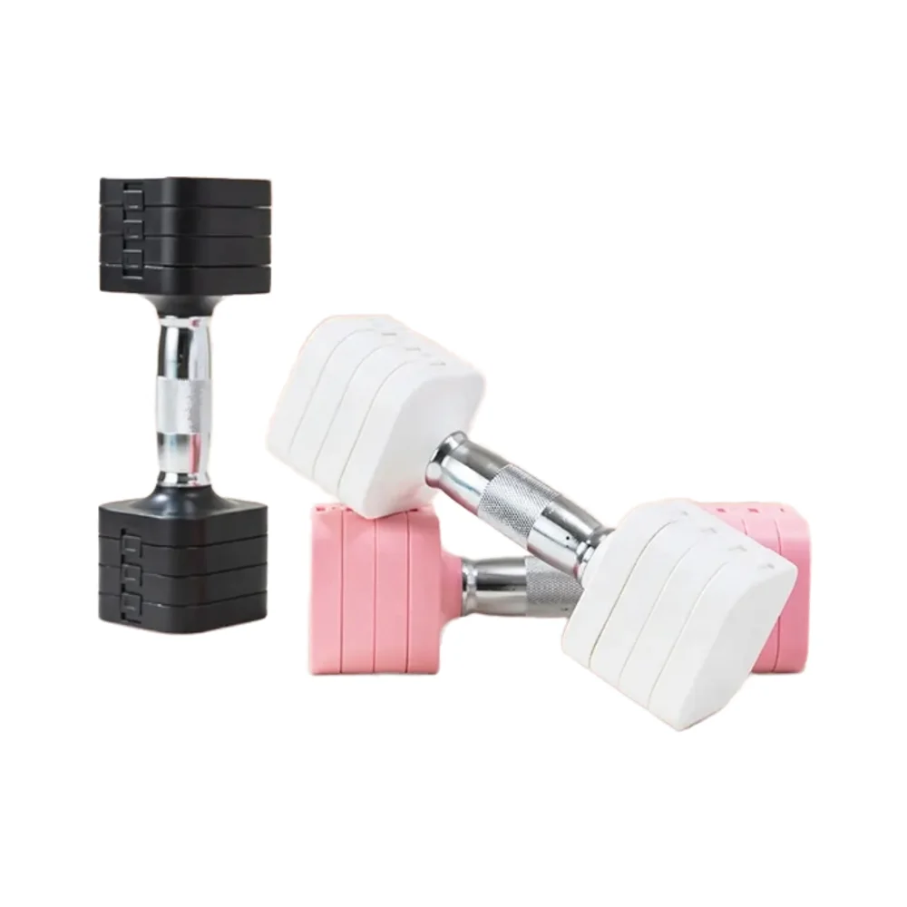 

Hot Sale Adjustable High Quality Home Fitness Dumbbell Sets for Women Free Dumbbell Exercise Plastic