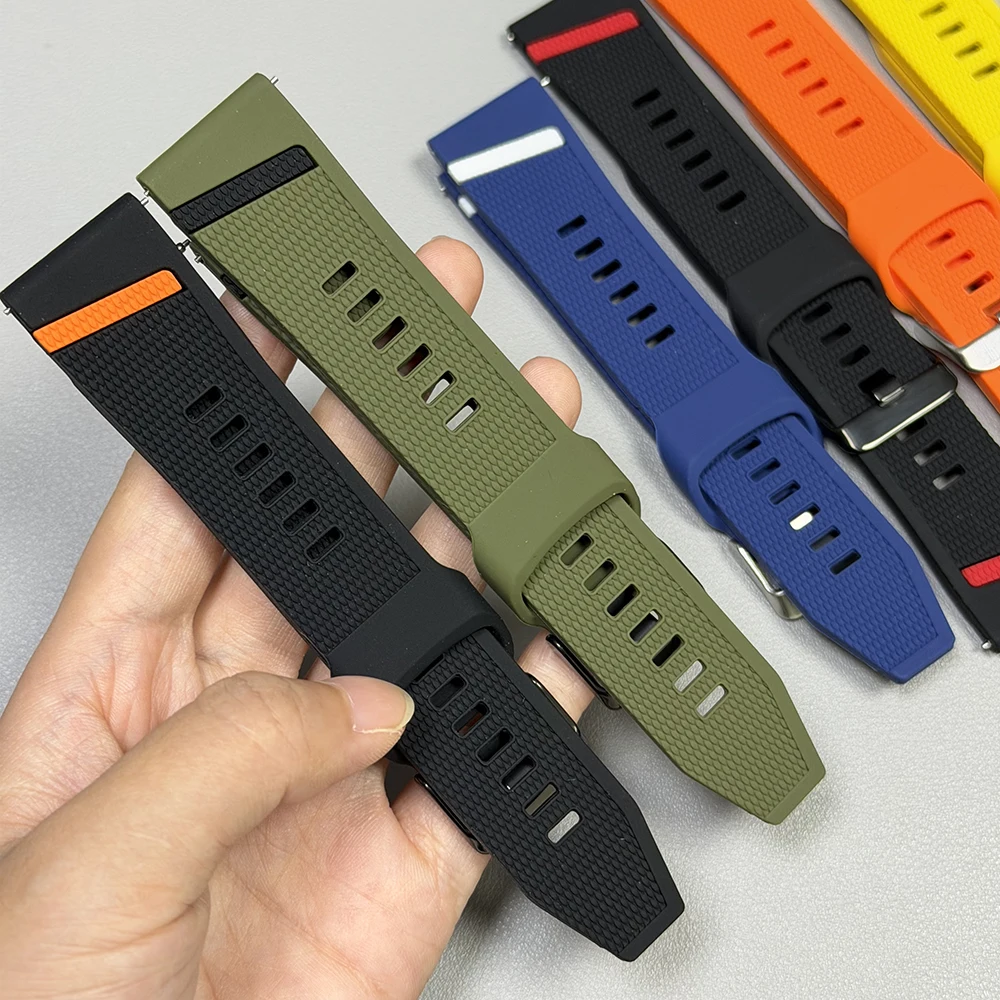 22mm Band For Xiaomi Watch 5 S5 S4 Sport Silicone Strap Mi Watch Color 2 Pro S3 S2 42mm 46mm S1 Pro/Active Bracelets Replacement