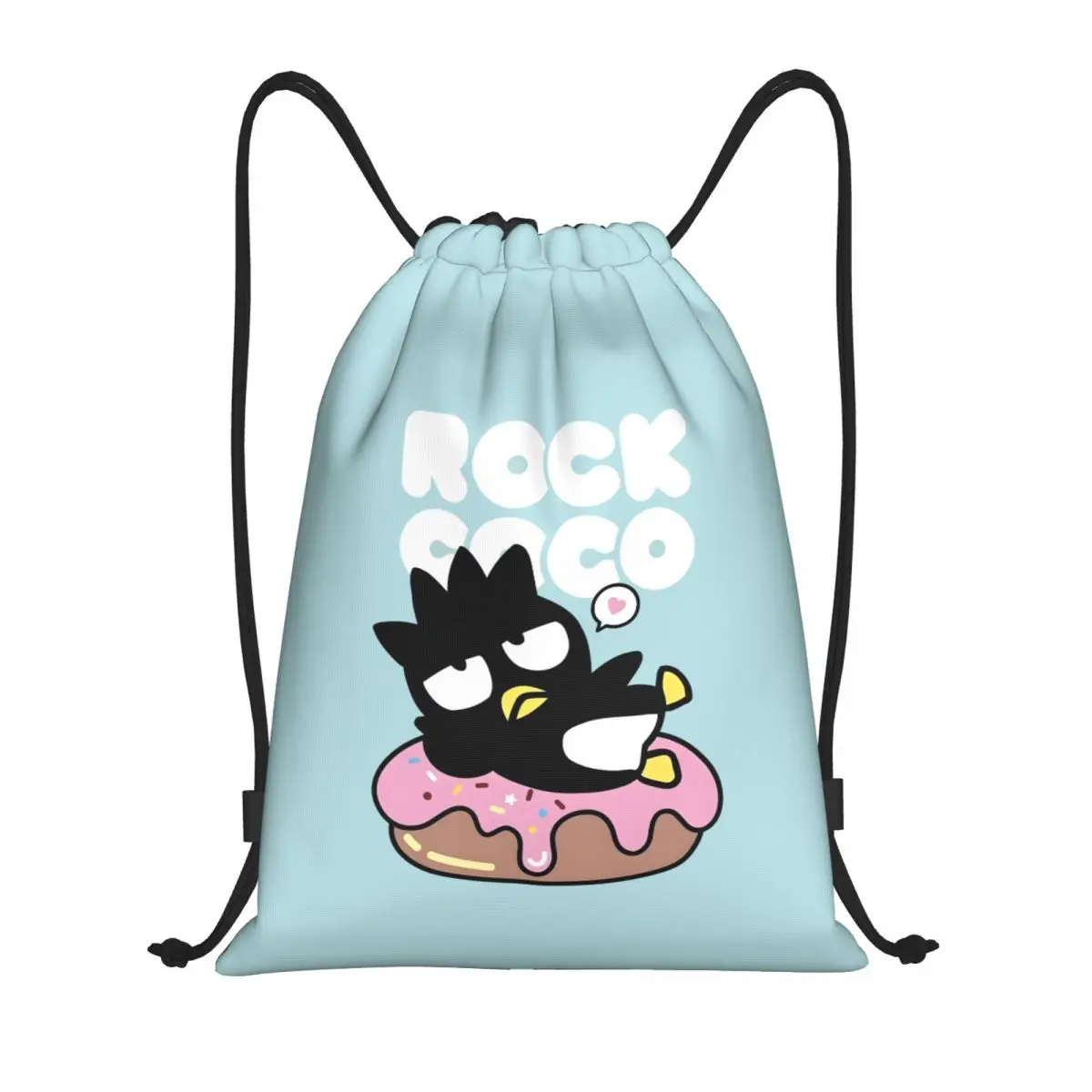 

Custom BADBADTZ-MARU Drawstring Bags for Training Yoga Backpacks Men Women Cartoons Sports Gym Sackpack