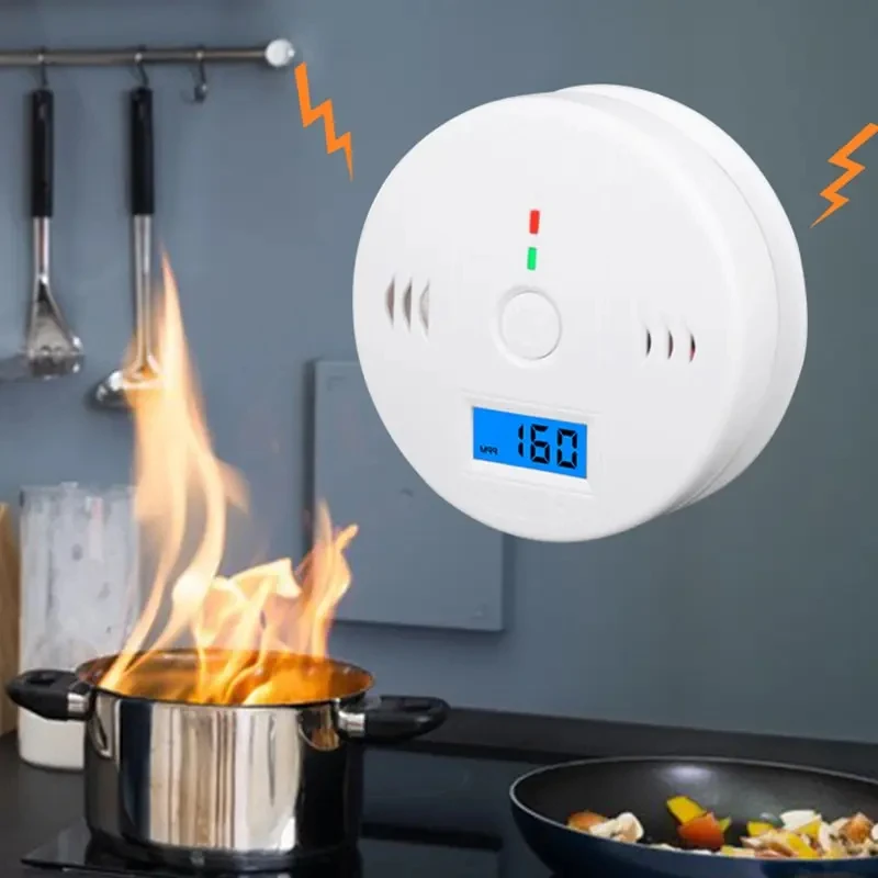 

Carbon Monoxide Alarm Co Detector LCD Display Alarm Home Wireless Toxic Gas Leak Detector Fire Sound Alarm