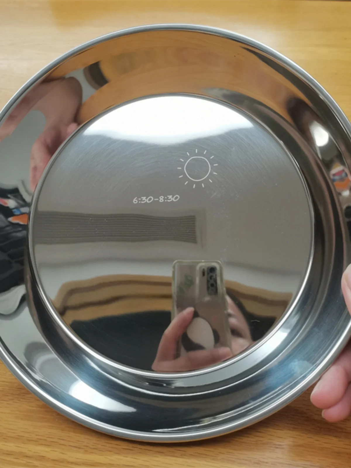 

Korean Sle Thiened Stainl Steel round Plate Cute Patterned Fruit Di Home Use Slow St Pan Cooking Utensils