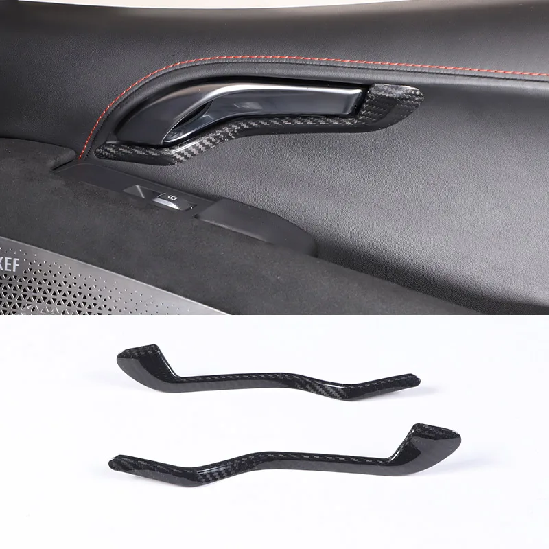 

Real Carbon Fiber For Lotus Emira GT4 V6 I4 2021-2025 Car Interior Door Handle Bottom Strip Panel Cover Trim Accessories