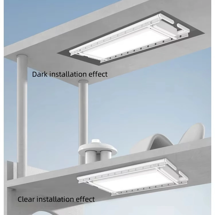 Built in Led Lights and Wind Drying Technology Smart Electric Clothes Drying Rack