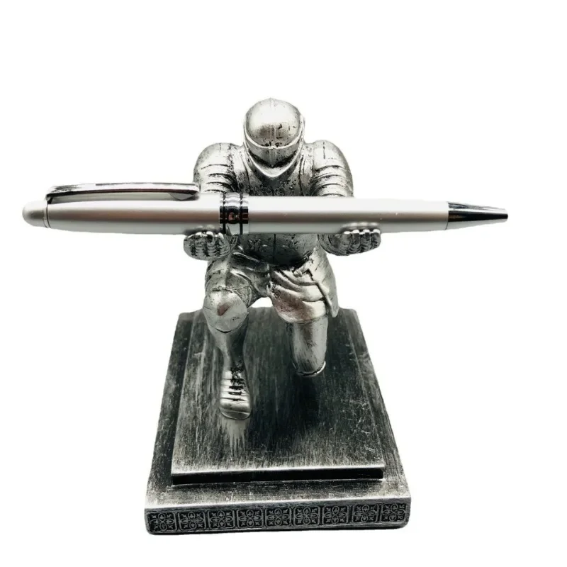 Executive Knight Pen Holder Armor Hero Pen Holder Stationery Pen Holder Creative Desktop Ornament Personality Gift