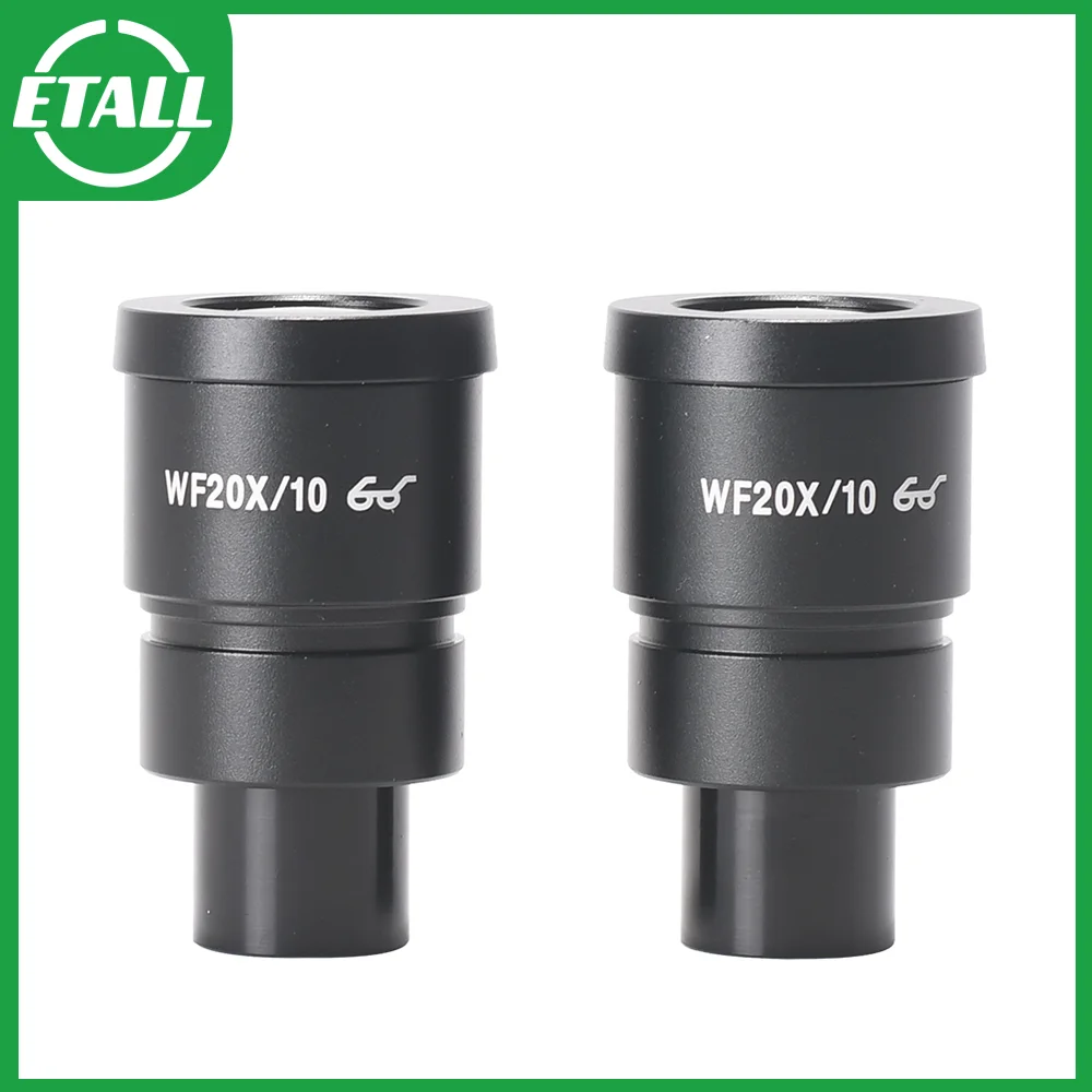 RF4 1 Pair Of 20X Professional Stereo Microscope, Binocular Triocular Polar Field Eyepiece