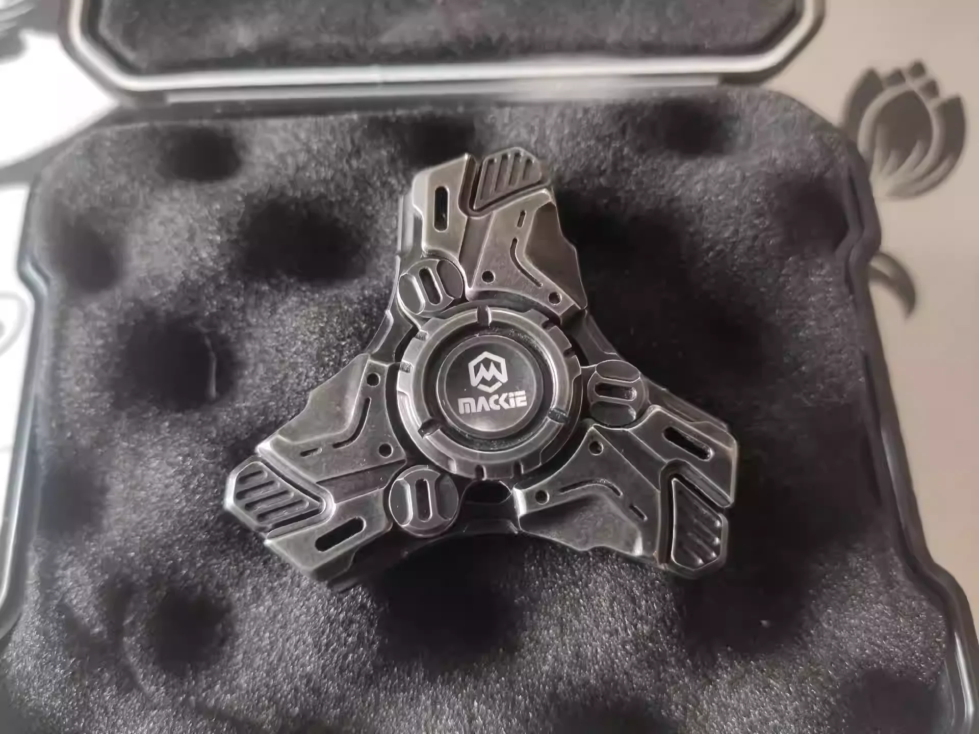 MACKIE RX-03 armor opening gyroscope, made of old stainless steel