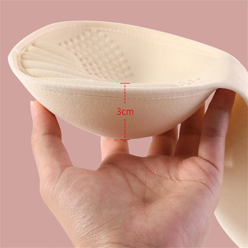 3/4/6cm Thick Sponge Push Up Bra Pad Set for Women Invisible Insert Swimsuit Bikini Breast Enhancers Chest Cup Pads Accessories