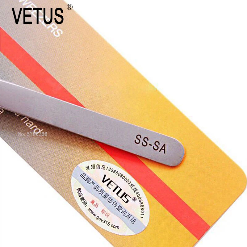 Vetus Precision Anti-magnetic Tweezers 2A-SA 5A-SA 5B-SA 6A-SA 36A-SA Steel Curved Straight Tip Pincet Phone Repair Hand Tools